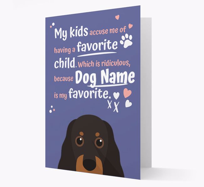 'Favorite Child' - Personalized {breedFullName} Card 